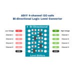 ADIY 4-channel I2C-safe Bi-directional Logic Level Converter