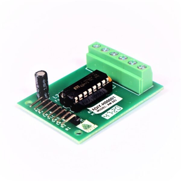 <div> <strong>ADIY L293D Motor Driver Module</strong> is a medium power motor driver perfect for driving DC Motors and Stepper Motors. It uses the popular L293 motor driver IC. It can drive 4 DC motors on and off or drive 2 DC motors with directional and speed control. </div> <div> The driver greatly simplifies and increases the ease with which you may control motors, relays, etc from micro-controllers. It can drive motors up to 12V with a total DC current of up to 600mA. </div> <div> You can connect the two channels in parallel to double the maximum current or in series to double the maximum input voltage. This motor driver is perfect for robotics and mechatronics projects for controlling motors, switches, relays, etc from microcontrollers. Perfect for driving DC and Stepper motors for micro mouse, line-following robots, robot arms, etc. </div>