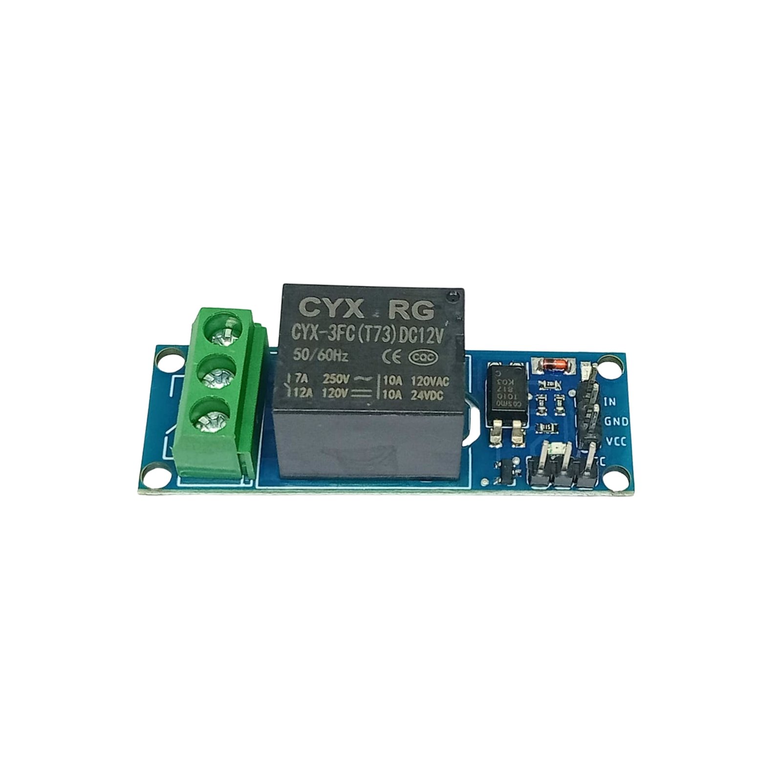 1 ADIY 1 CHANNEL 12V RELAY BOARD WITH OPTO - Image 1