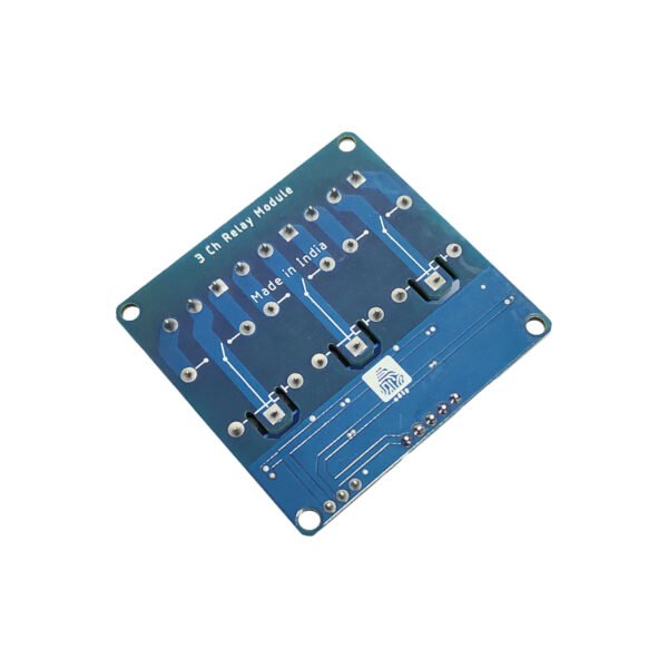 <div> <h2>Product introduction: 3 Channel Relay Board 12V</h2> <ul> <li>This product is 3 channel self-locking and interlocking relay function. Keep the button on for 3 seconds when set trigger level. it will automatically switchover self-locking and interlock functions.</li> <li>3 channel self-locking function: Press the corresponding button, the corresponding relay on, press again, relay off.</li> <li>3 channel interlock function: Press the corresponding button, the corresponding relay is on, but other channels off.</li> <li>Electrical parameters:</li> <li>Voltage version:12V</li> <li>The static current:12.5mA</li> <li>Max working current:115mA</li> </ul> </div> <div>   • Use 5V, 6V, 9V, 12V, 18V, and 24V 5Pin relay.</div>