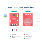 ADIY TTP223 Red Touch Sensor Module_Pin Diagram