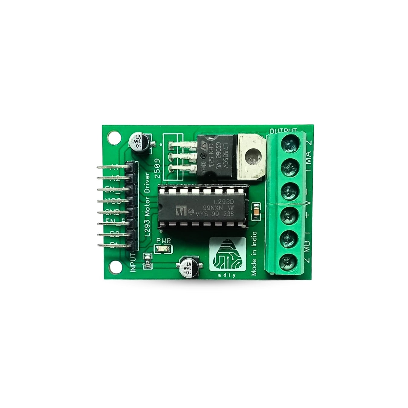 1 ADIY L293 Motor Driver with Voltage Regulator - Image 1